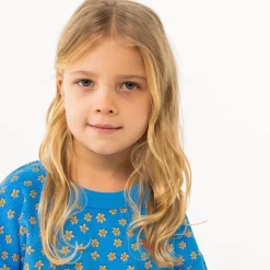 Daisies Sweatshirt in Blue by Tinycottons