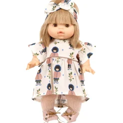Daisy Dress (34cm Doll) in Jade Print by Minikane
