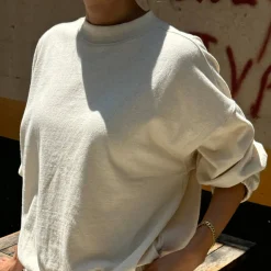 Daisy Long Sleeve Top in Natural by Le Bon Shoppe