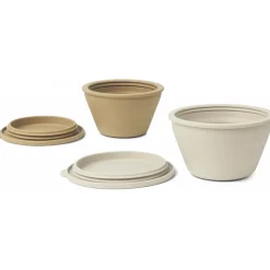 Dale Foldable Bowl Set in Sandy / Oat by Liewood