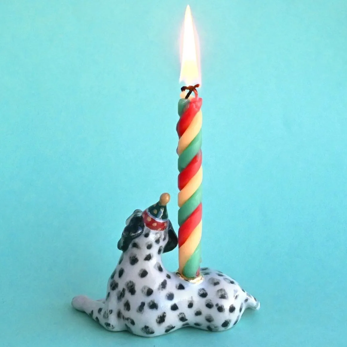 Dalmatian Ceramic Cake Topper by Camp Hollow