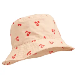 Damon Printed Bucket Hat in Cherries / Apple Blossom by Liewood