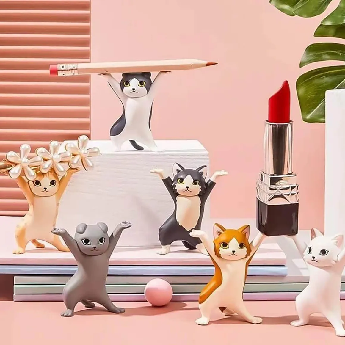 Dancing Cat Pen Holder by Yell Japan
