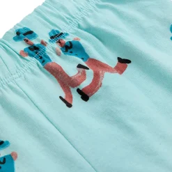 Dancing Giants All Over Shorts in Light Blue by Bobo Choses - Last One In Stock - 12-13 Years