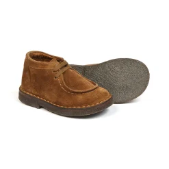 Dani Lace Up Shoes in Brown Suede by PèPè
