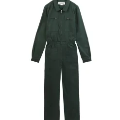 Danny Long Sleeve Stretch Drill Boilersuit in Forest Green by L.F.Markey - Last Ones In Stock - UK 10-12