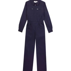 Danny Long Sleeve Stretch Drill Boilersuit in Navy by L.F.Markey - Last Ones In Stock - UK 10-12