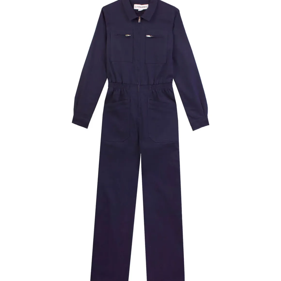 Danny Long Sleeve Stretch Drill Boilersuit in Navy by L.F.Markey - Last Ones In Stock - UK 10-12
