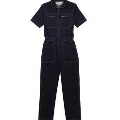 Danny Short Sleeve Boilersuit in Indigo by L.F.Markey - Last Ones In Stock - UK 8-14