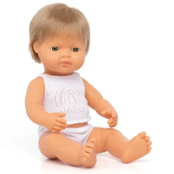 Dark Blonde Boy Doll (38cm Caucasian) by Miniland