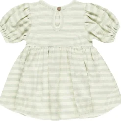 Darla Dress in Mint Stripe by Quincy Mae