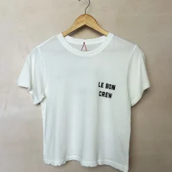 Darling Tee with Le Bon Crew in Vintage White by Le Bon Shoppe