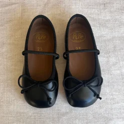Darlyn Ballet Slippers in Black by PèPè