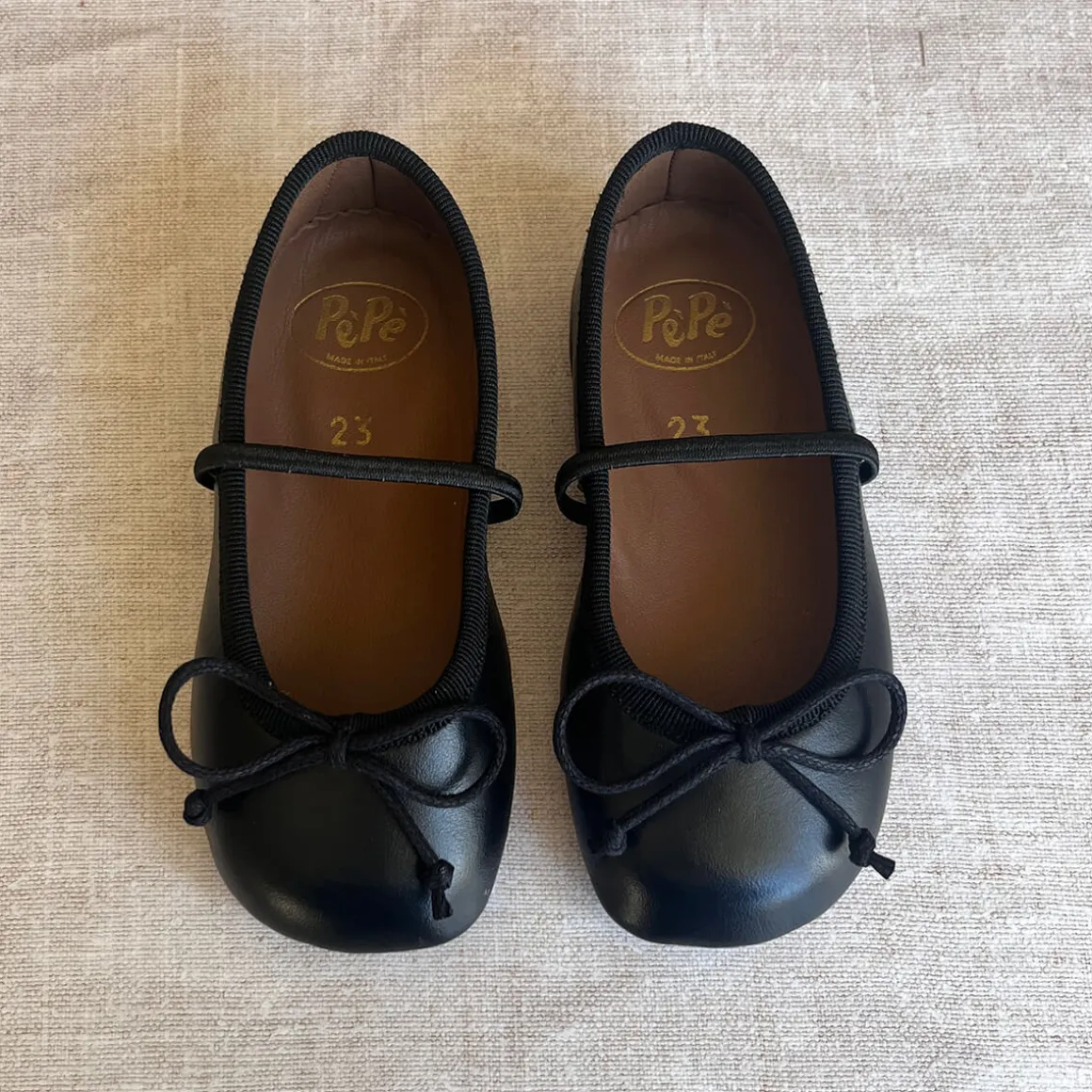 Darlyn Ballet Slippers in Black by PèPè