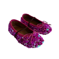 Darlyn Sequin Ballet Slippers in Violetto Paillettes by PèPè