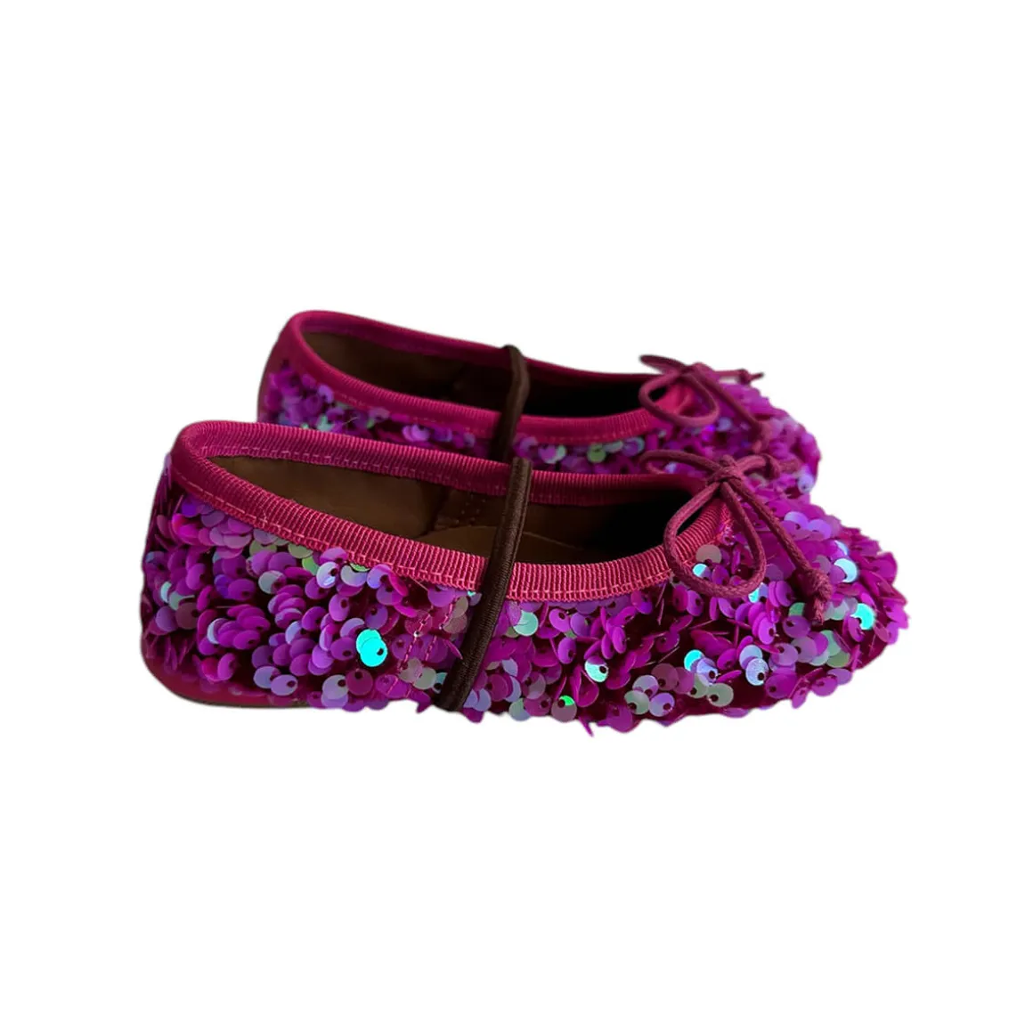 Darlyn Sequin Ballet Slippers in Violetto Paillettes by PèPè
