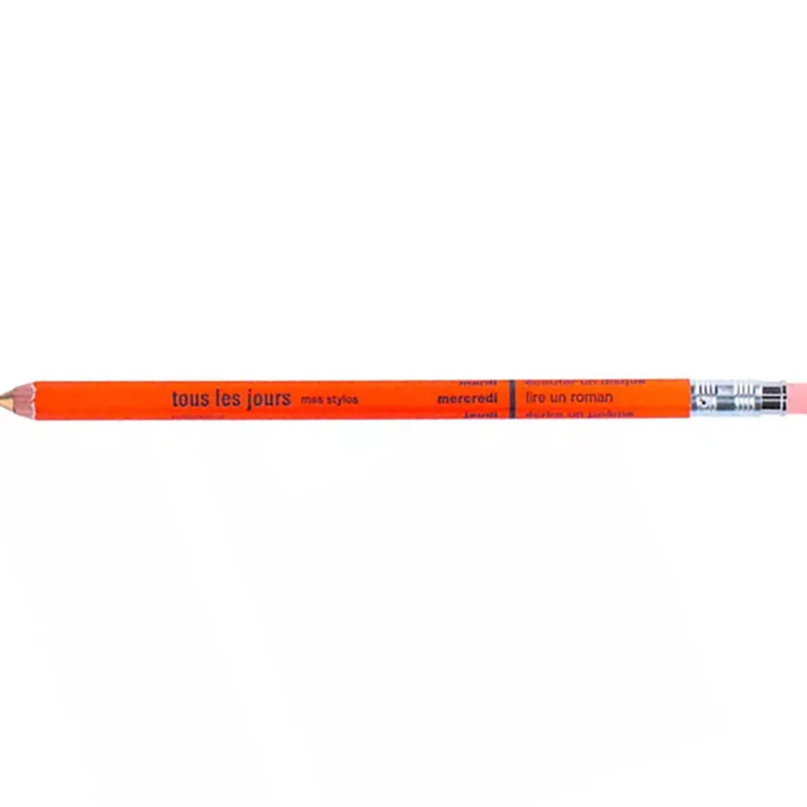 Days Mechanical Pencil With Eraser in Orange by Marks Inc.