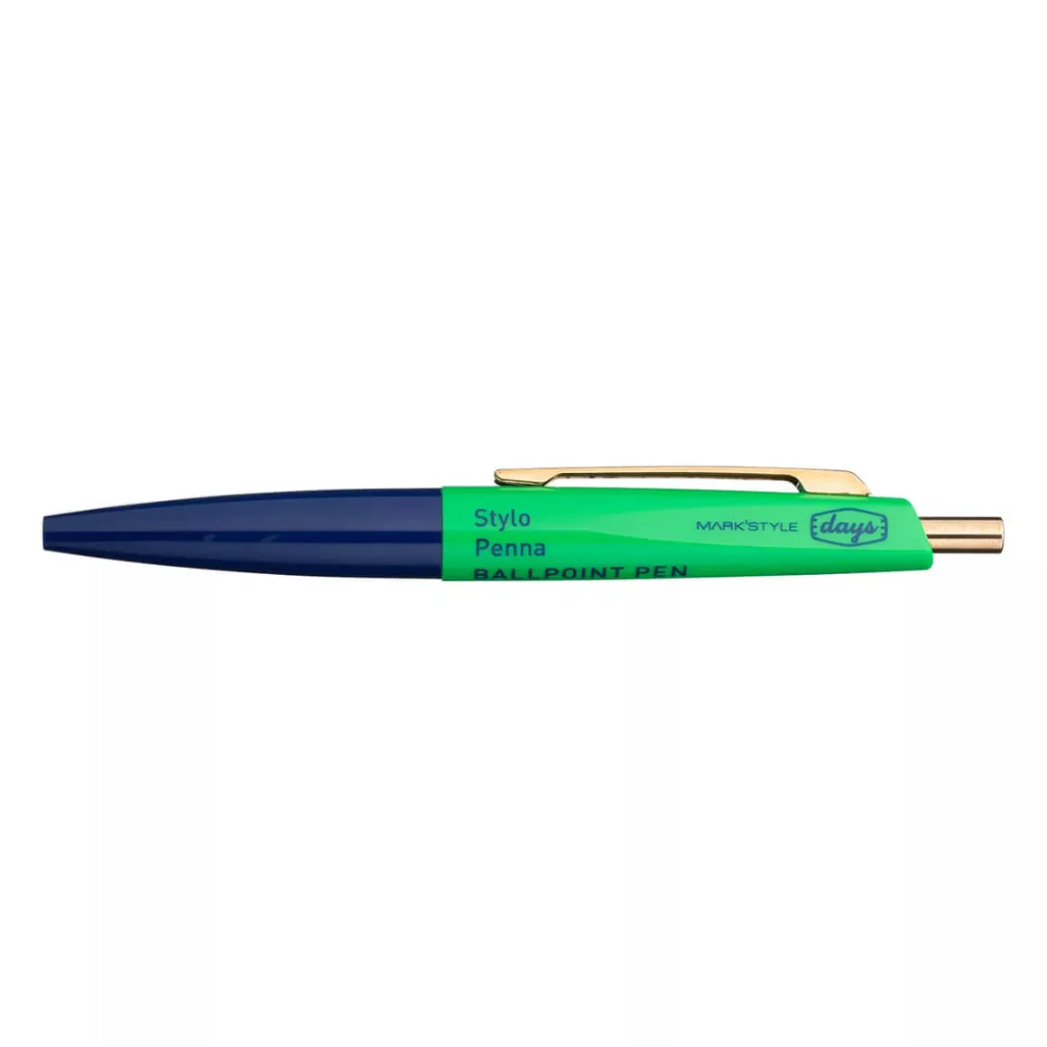 Days Mini Ballpoint Pen in Navy / Basil by Anterique X Marks Inc.