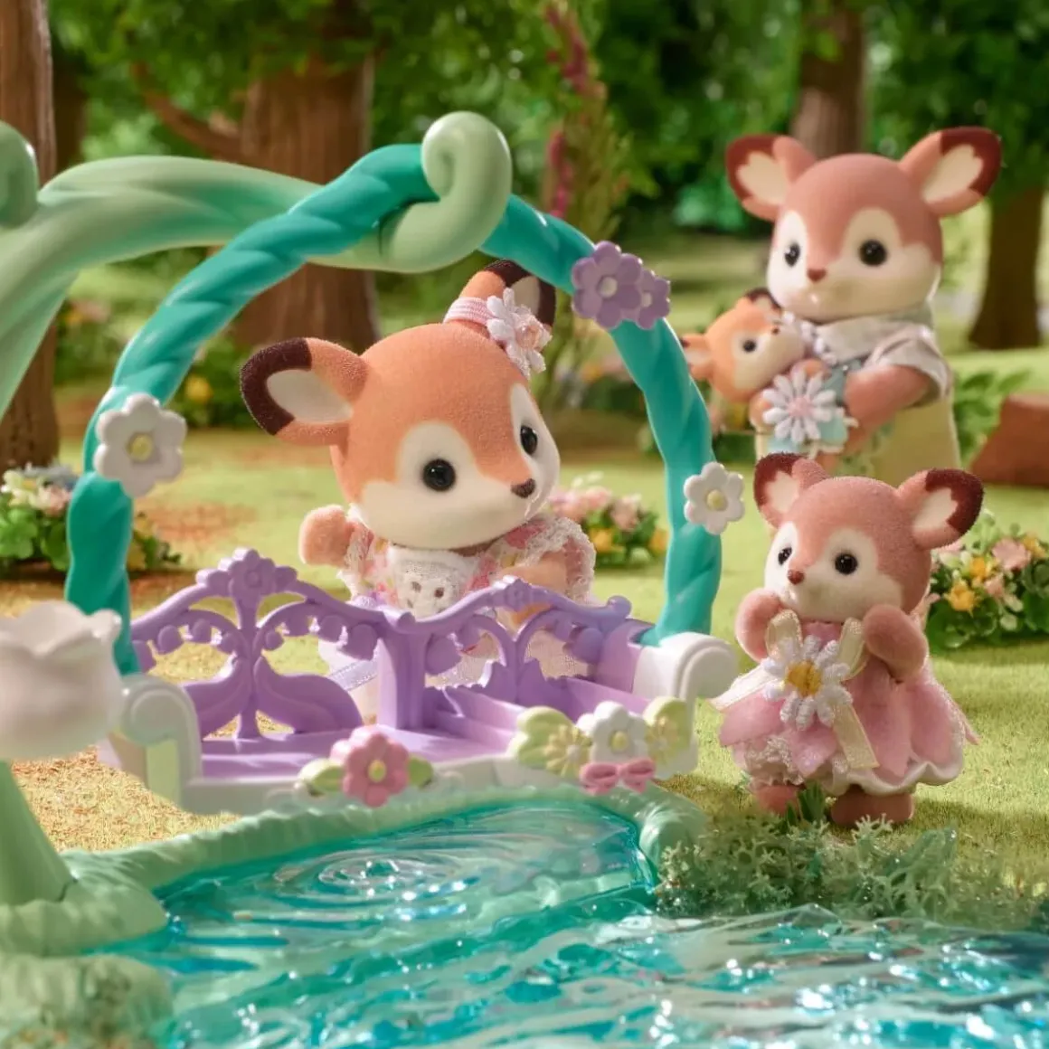 Deer Babies Floral Swing Set by Sylvanian Families