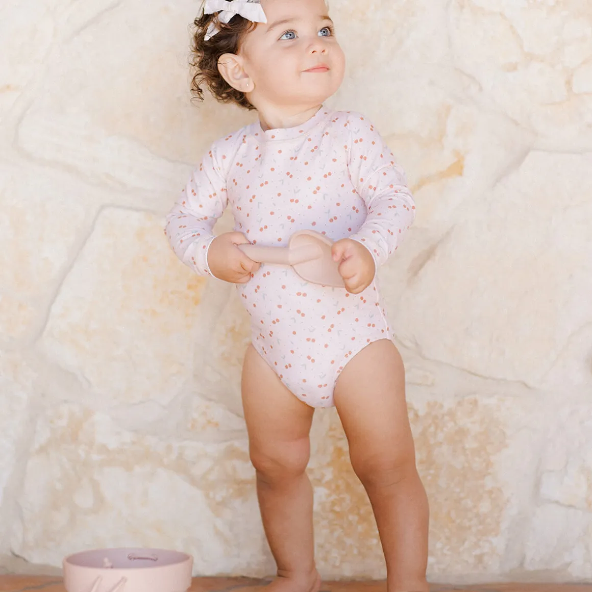 Delphine Rashguard One Piece in Cherries by Rylee & Cru