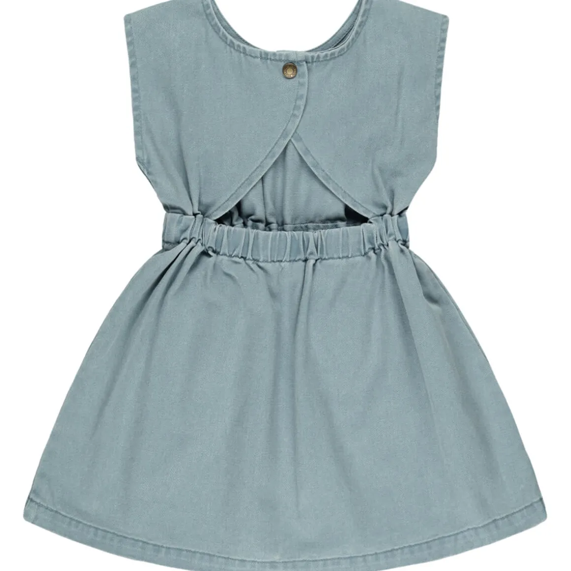 Denim Mini Dress in Ocean by Rylee & Cru