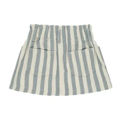Denim Mini Skirt in Ocean Stripe by Rylee & Cru
