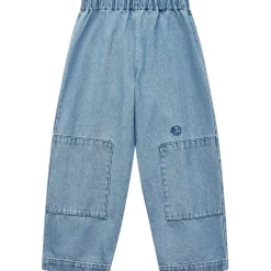 Denim Patch Pant in Mid Bleach Wash by Wynken