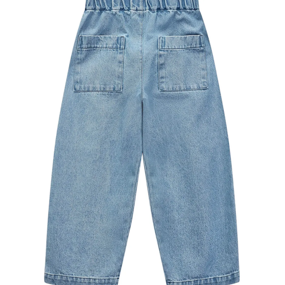 Denim Patch Pant in Mid Bleach Wash by Wynken