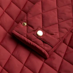 Diamond Quilted Coat in Brown by Mini Rodini