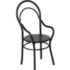 Dining Chair with Armrest in Black by Maileg