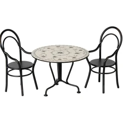 Dining Table and Chair Set (Mini) in Cream and Floral by Maileg