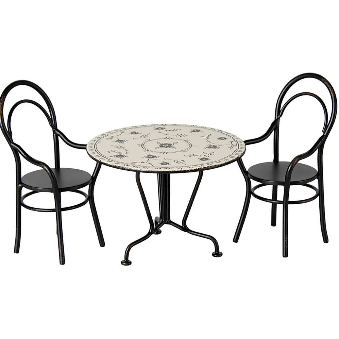 Dining Table and Chair Set (Mini) in Cream and Floral by Maileg
