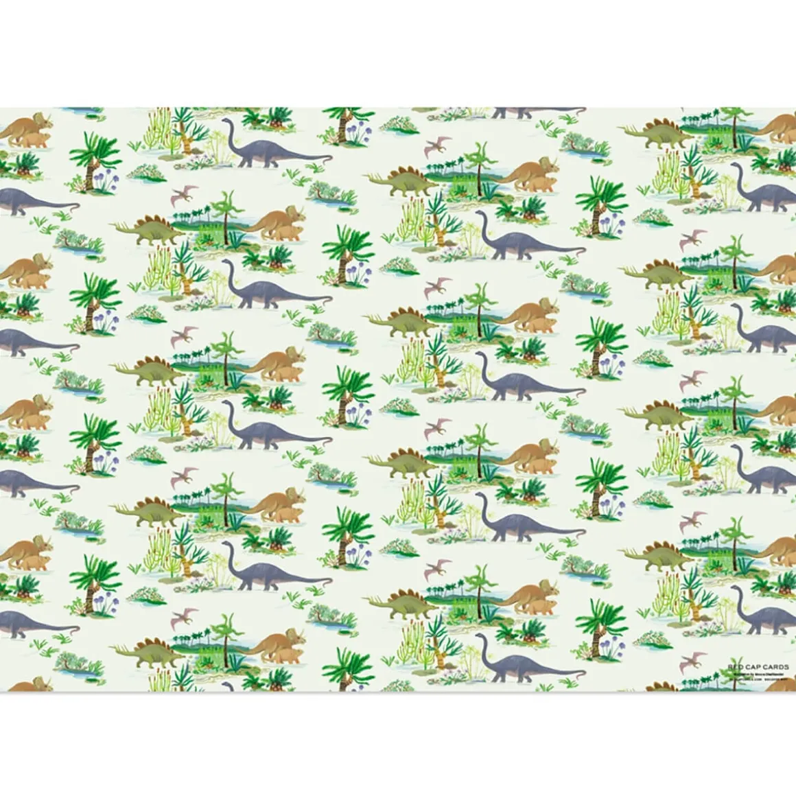 Dinosaurs Gift Wrap by Red Cap Cards