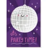 Disco Ball Birthday Greetings Card by Stormy Knight