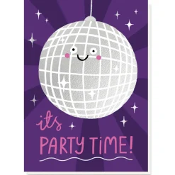 Disco Ball Birthday Greetings Card by Stormy Knight