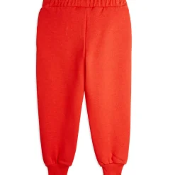 Dog Embroidered Sweatpants in Red by Mini Rodini