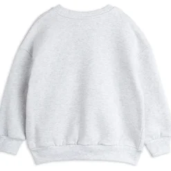 Dog Embroidered Sweatshirt in Grey Melange by Mini Rodini
