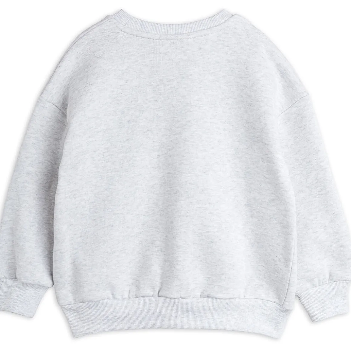 Dog Embroidered Sweatshirt in Grey Melange by Mini Rodini