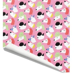 Doggies Gift Wrap By Carolyn Suzuki for 1973