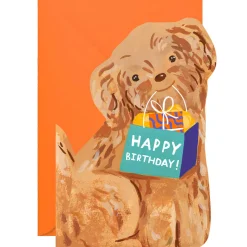 Dog Greetings Card by Ickaprint