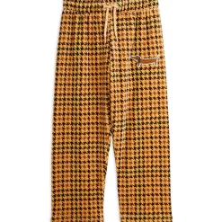 Dog Houndstooth AOP Velour Trousers by Mini Rodini - Last One In Stock - 80/86 (12-18 Months)