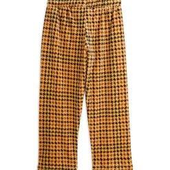 Dog Houndstooth AOP Velour Trousers by Mini Rodini - Last One In Stock - 80/86 (12-18 Months)