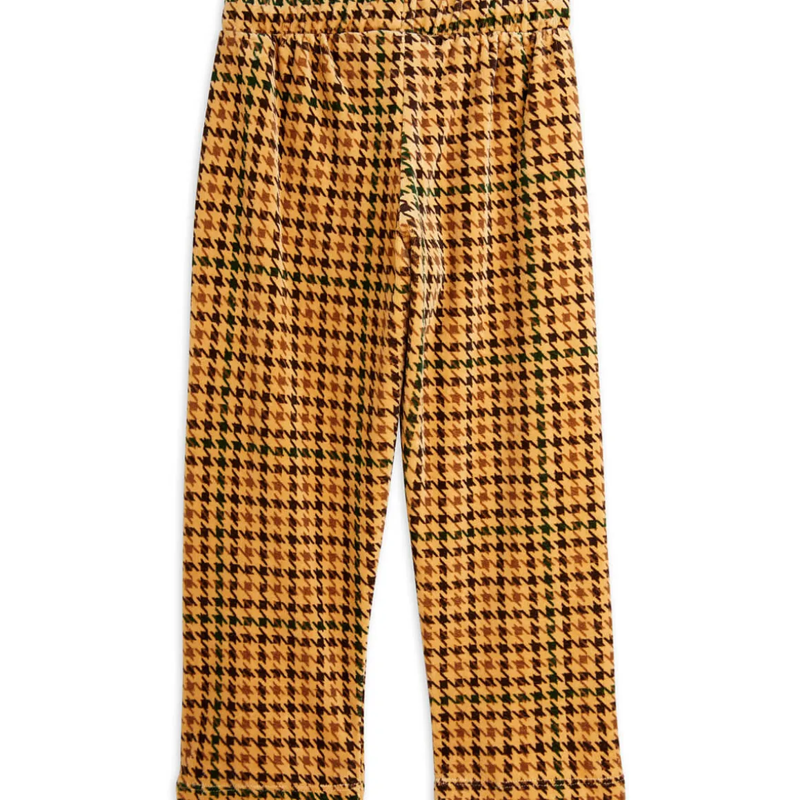 Dog Houndstooth AOP Velour Trousers by Mini Rodini - Last One In Stock - 80/86 (12-18 Months)