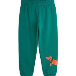 Dog Sweatpants in Green by Mini Rodini