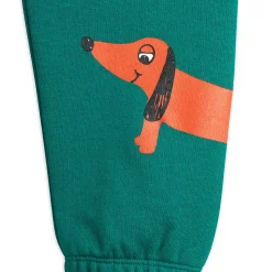 Dog Sweatpants in Green by Mini Rodini
