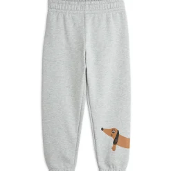 Dog Sweatpants in Grey Melange by Mini Rodini