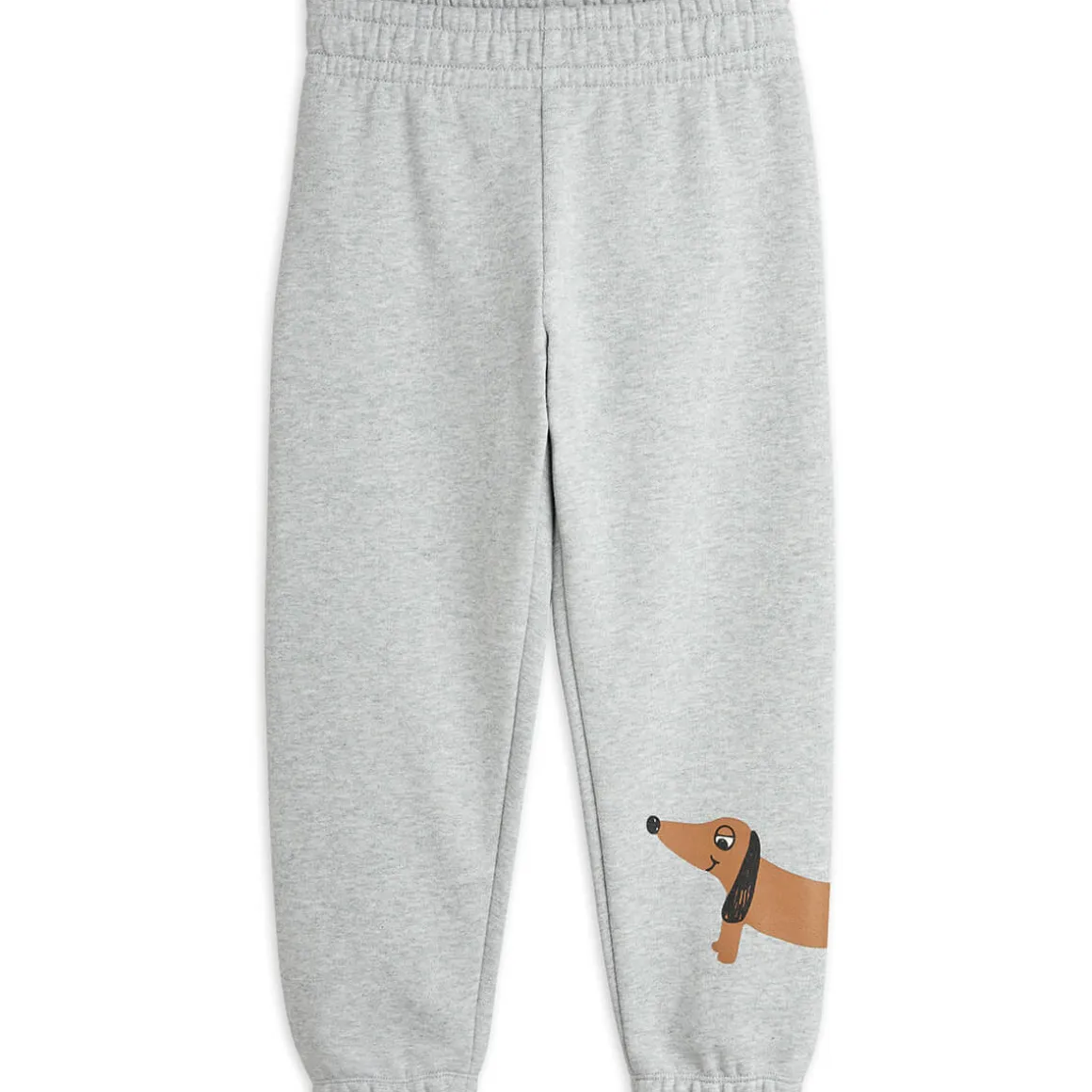 Dog Sweatpants in Grey Melange by Mini Rodini