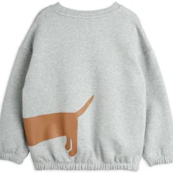 Dog Sweatshirt in Grey Melange by Mini Rodini
