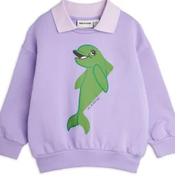 Dolphin Collar Sweatshirt by Mini Rodini - Last One In Stock - 80/86 (12-18 Months)