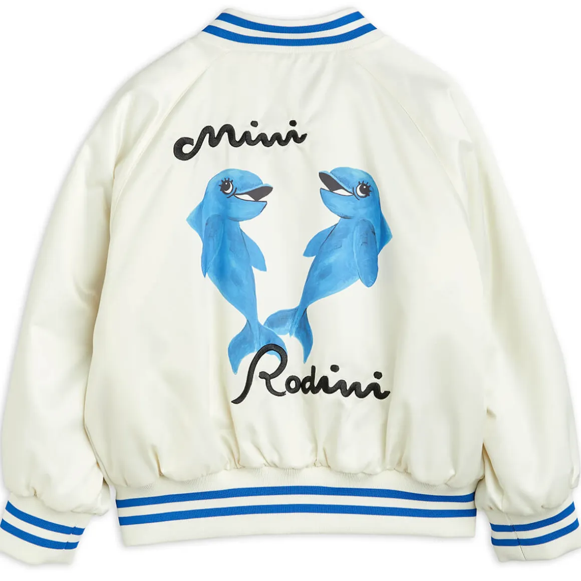 Dolphins Baseball Jacket by Mini Rodini - Last One In Stock - 140/146 (9-11 Years)